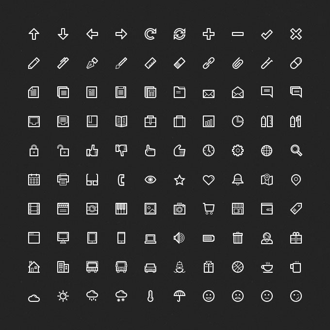 100ö��ɫ�߿�ͼ�꣬PSDԴ�ļ�