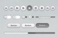 iTunes软件UI素材包，PSD源文件