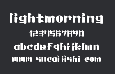 lightmorning 英文字体