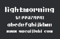 lightmorning 英文字体