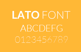 Lato英文字体全套