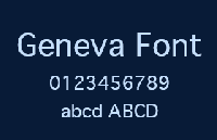 Geneva 英文字体下载