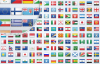世界各国国旗图标，多尺寸 PNG格式