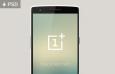 OnePlus One 一加手机模型，PSD源文件