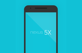 Nexus 5X 谷歌手机模型，PSD源文件