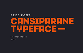 Cansiparane 机械风格英文字体