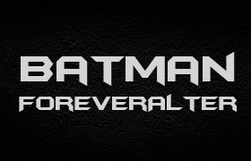 蝙蝠侠海报字体 BatmanForeverAlternate