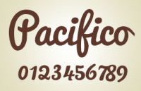手写英文字体 pacifico