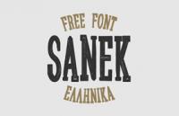 Sanek 英文字体下载