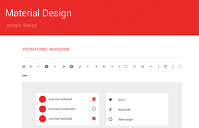 Material Design设计规范模版，PSD源文件