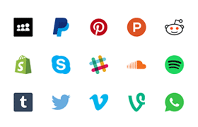 44枚社交图标，SVG格式