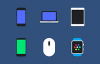 6���ƶ��豸ͼ�꣬PSDԴ�ļ�