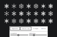 Snowflaker：雪花矢量 SVG 生成工具