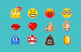 24枚emoji表情像素图标，GIF图标