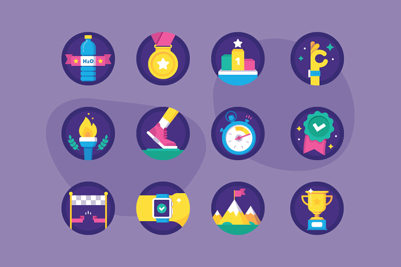 12ö��ƽ���˶�ͼ�꣬SVG PNG��ʽ