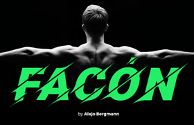 Facon 个性运动英文字体，免费可商用