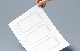iPhone X 线框图模板 PDF打印文件