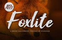 Foxlite 手写英文字体