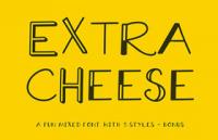 Extra Cheese 奶酪风格字体