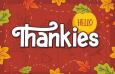 Hello Thankies 感恩节英文字体
