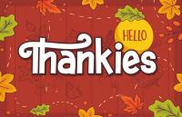Hello Thankies 感恩节英文字体