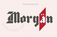 Morgan 哥特风格英文字体