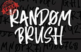 Random Brush 手绘英文字体