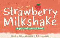 Strawberry Milkshake 草莓奶昔有趣英文字体