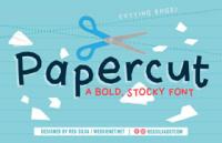 Papercut 剪纸风格英文字体