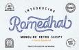 Romedhal Script Stamp 复古英文字体