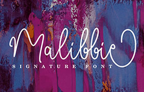 Malibbie 有趣的连笔字体