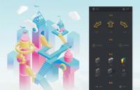 PS插件：扁平图转2.5D立体风格 2.5D Generator 2.0高级版