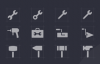24枚装修工具图标，AI XD Sketch源文件