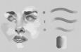 CG人物表情绘画PS笔刷