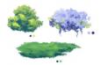 3种花草水彩画效果Photoshop笔刷