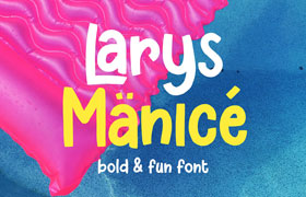 Larys Manice 有趣的POP风格英文字体