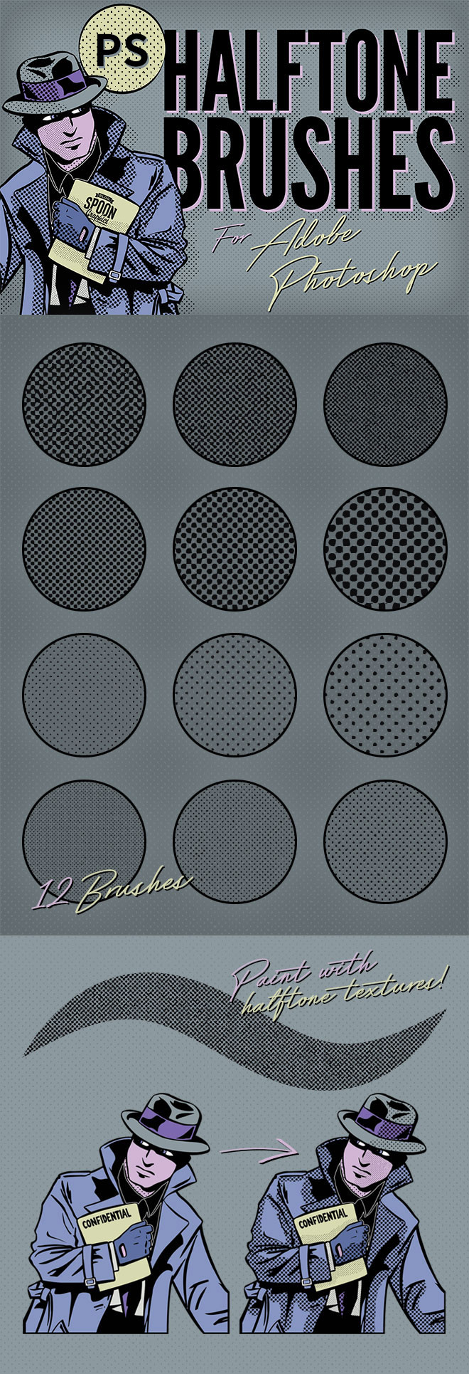 12�ְ�ɫ����������Photoshop��ˢ