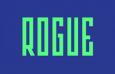 Rogue扁长型英文字体，免费商用