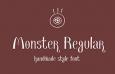 Monster 复古英文字体