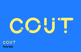 Cout 个性英文字体，免费商用