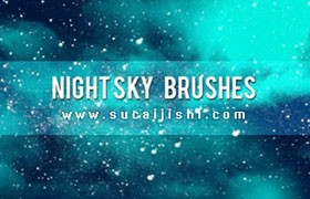 13个夜晚星空PS笔刷