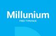 Millunium 时尚英文字体，免费商用