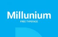 Millunium 时尚英文字体，免费商用