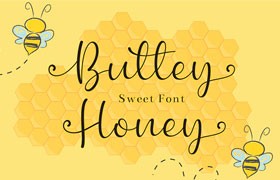 Buttey Honey 手写英文字体