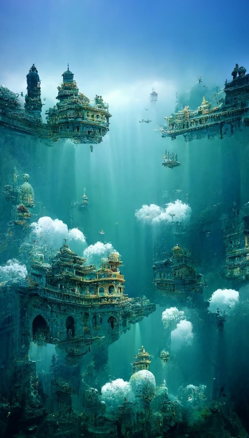 新海诚亚特兰蒂斯的海底建筑