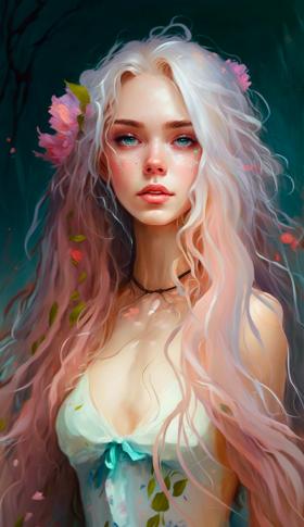 女孩•鲜花
