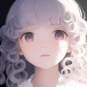 头像｜白发女孩