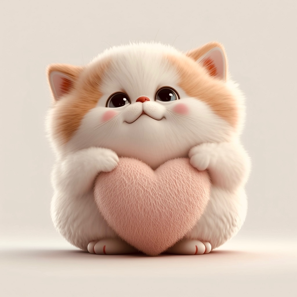 萌宠•爱心小猫
