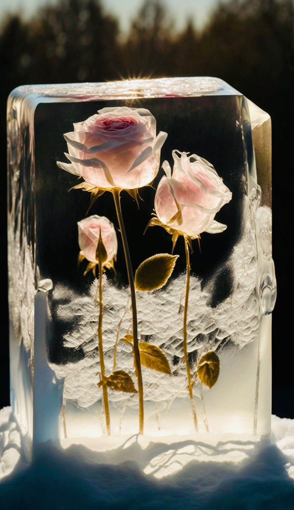 冰玫瑰•粉色
