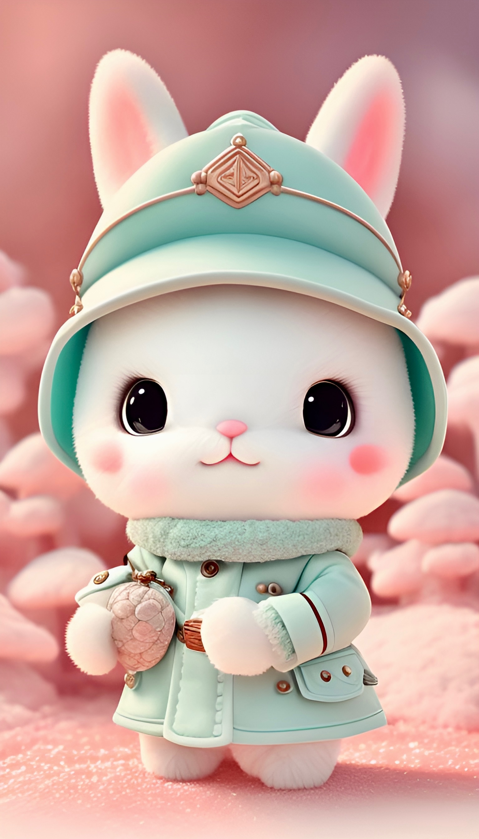 马卡龙色系•小兔